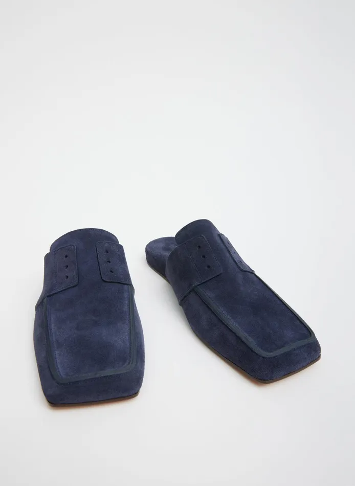 Women Tibi Flats Suede Granger Slide