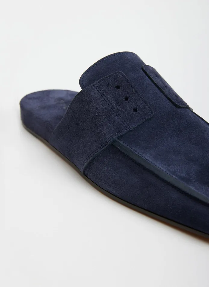 Women Tibi Flats Suede Granger Slide