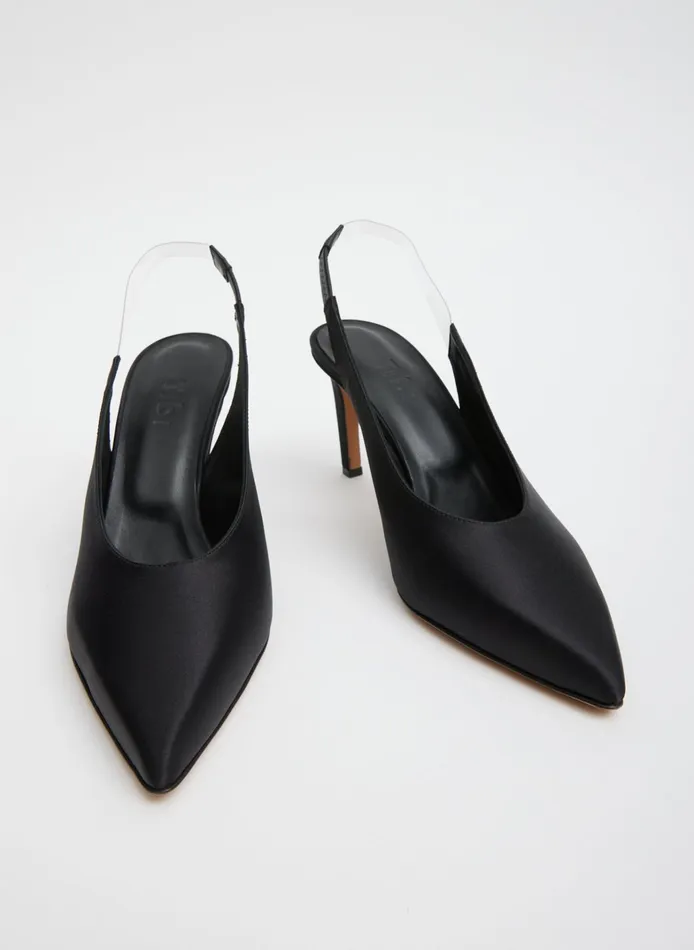 Women Tibi Heels Bartolome Satin Slingback