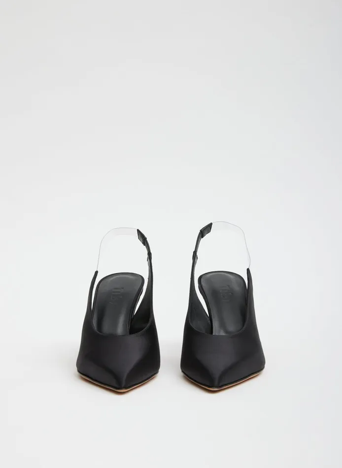 Women Tibi Heels Bartolome Satin Slingback