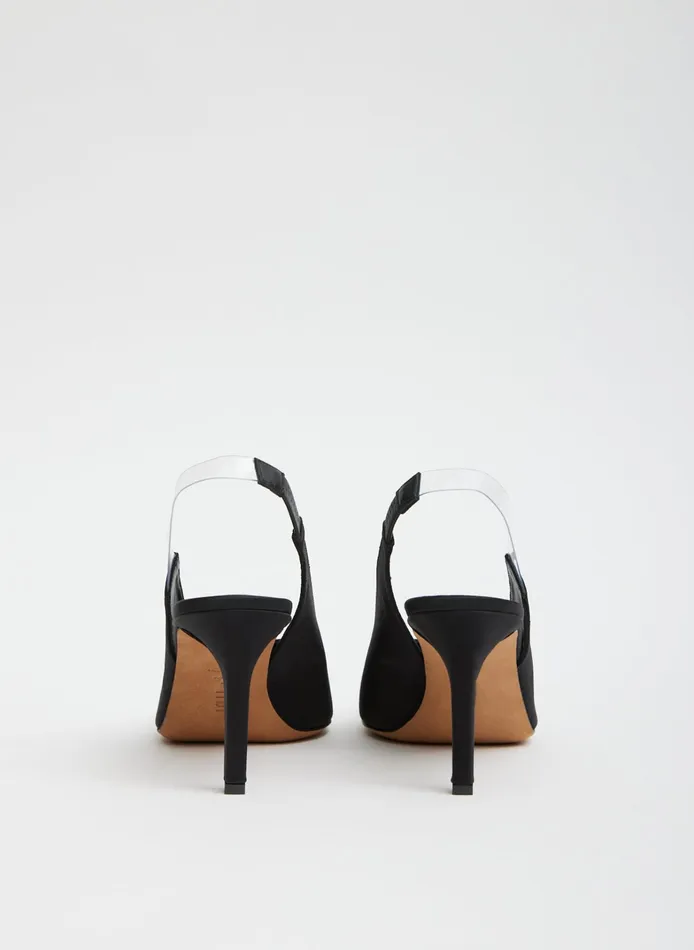 Women Tibi Heels Bartolome Satin Slingback