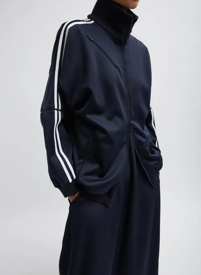 Women Tibi Jackets and Outerwear Active Knit Zipper Detailed Track Jacket