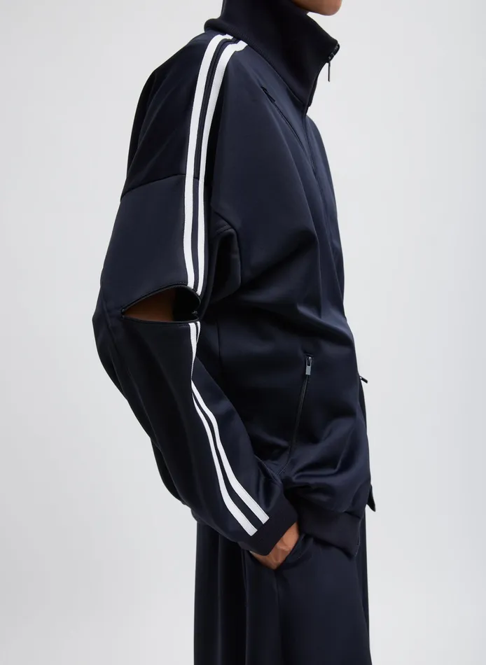 Women Tibi Jackets and Outerwear Active Knit Zipper Detailed Track Jacket