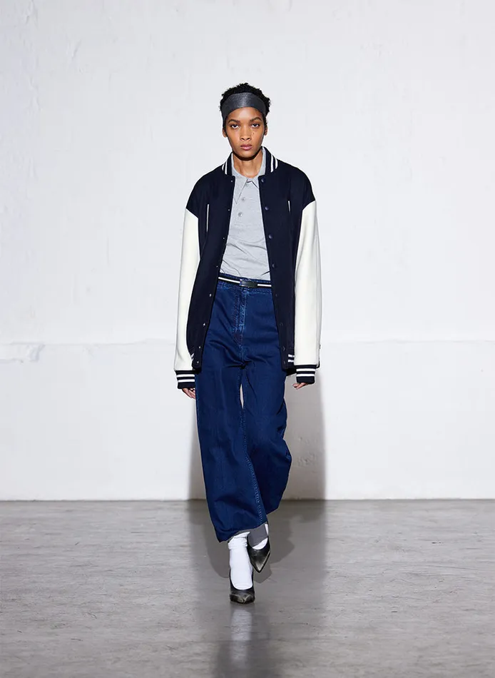 Women Tibi Jackets and Outerwear Felted Wool Cocoon Varsity Bomber