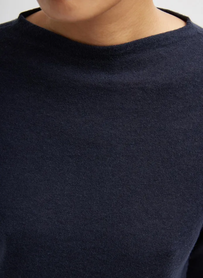 Women Tibi Knitwear and Sweatshirts Skinlike Mercerized Wool Soft Sheer Pullover