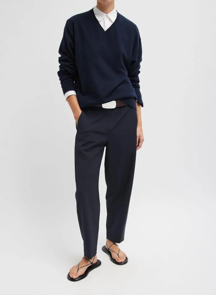 Women Tibi Knitwear and Sweatshirts Washable Cashmere Easy VNeck Sweater