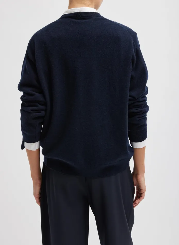 Women Tibi Knitwear and Sweatshirts Washable Cashmere Easy VNeck Sweater