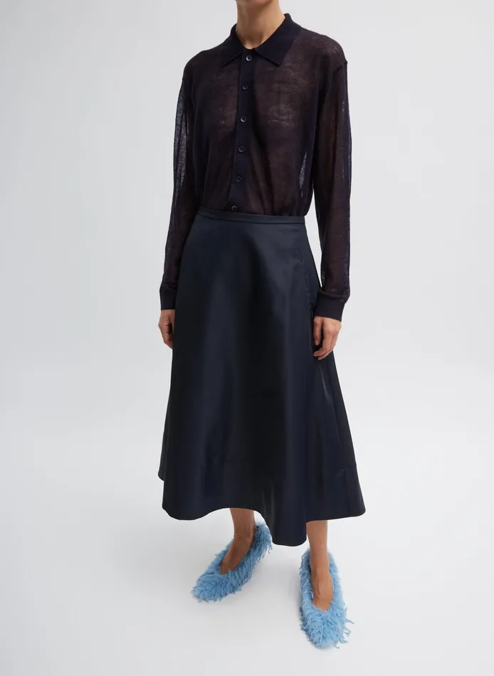 Women Tibi Skirts Eco Nylon Circle Skirt