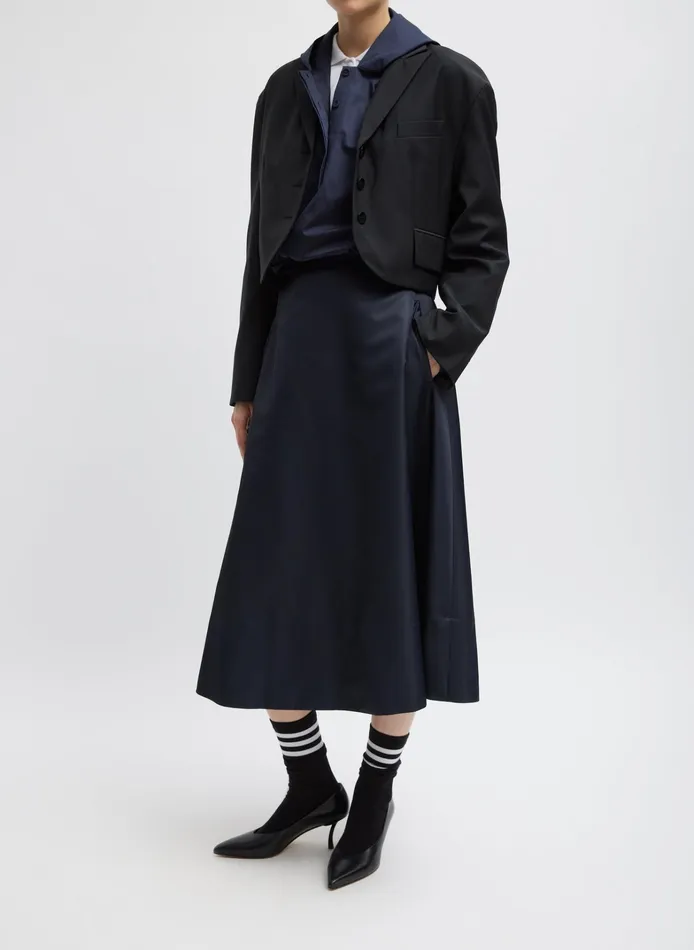 Women Tibi Skirts Eco Nylon Circle Skirt