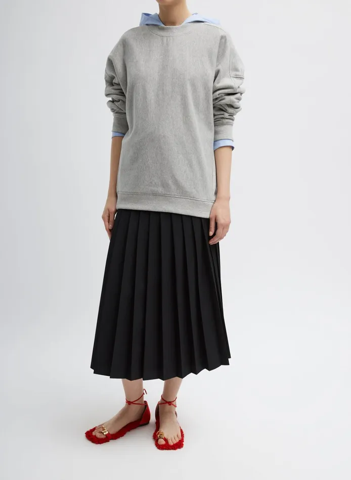 Women Tibi Skirts Grain De Poudre Convertible Pleated Skirt