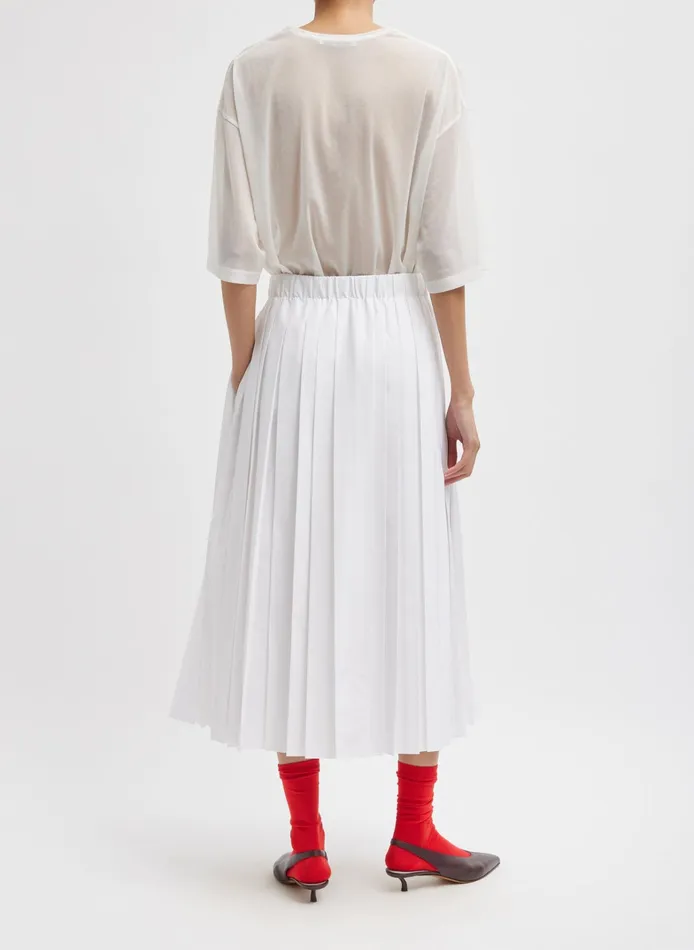 Women Tibi Skirts Nylon Pleated Pull On Skirt