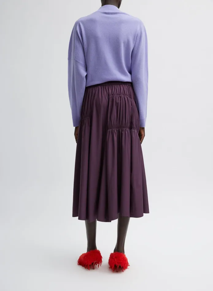 Women Tibi Skirts Shirred Nylon Paneled Skirt