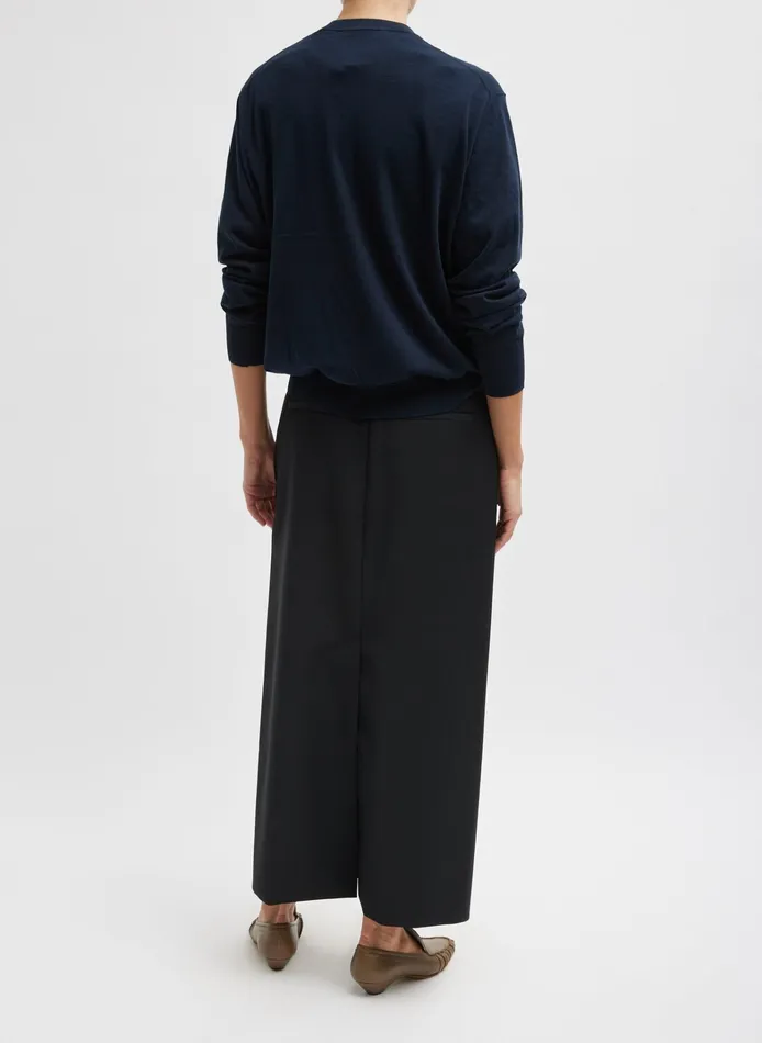 Women Tibi Skirts Tropical Wool Maxi Trouser Skirt
