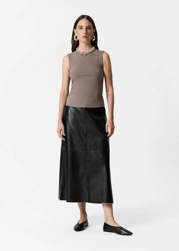 Women Tops and Tshirts and Other Stories BoatNeck Tank Top Mole