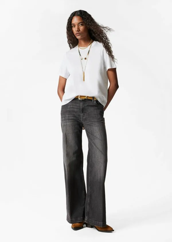Women Tops and Tshirts and Other Stories Crewneck TShirt White