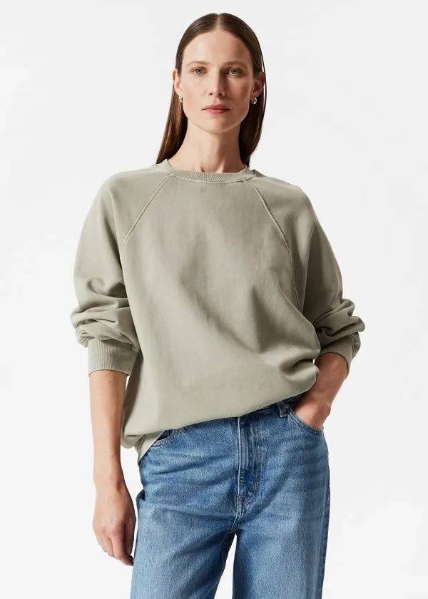 Women Tops and Tshirts and Other Stories Relaxed Sweatshirt Khaki