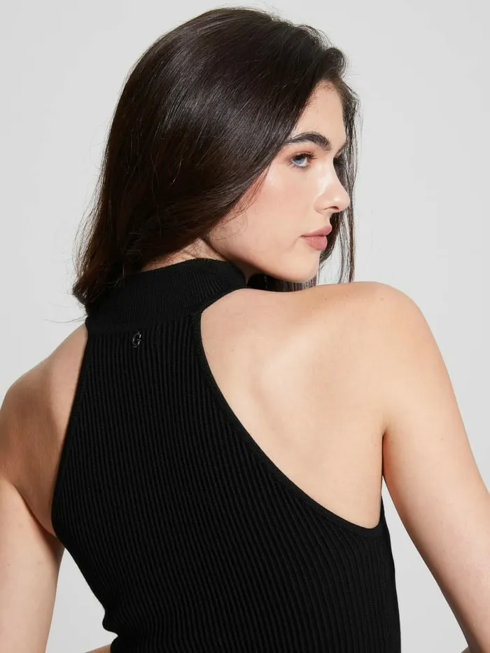 Women Tops GUESS Eco Shayna Mock Neck Top Black Women Tops GUESS Eco Shayna Mock Neck Top Black