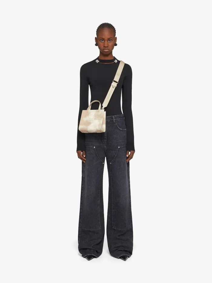 Women Tote Bags Givenchy Mini GTote Shopping Bag In Tie And Dye Canvas Dusty Golden Women Tote Bags Givenchy Mini GTote Shopping Bag In Tie And Dye Canvas Dusty Golden