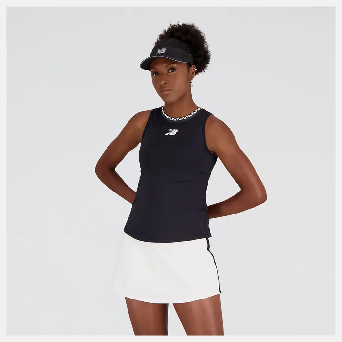 Women Tournament Tank BLACK Shirts New Balance