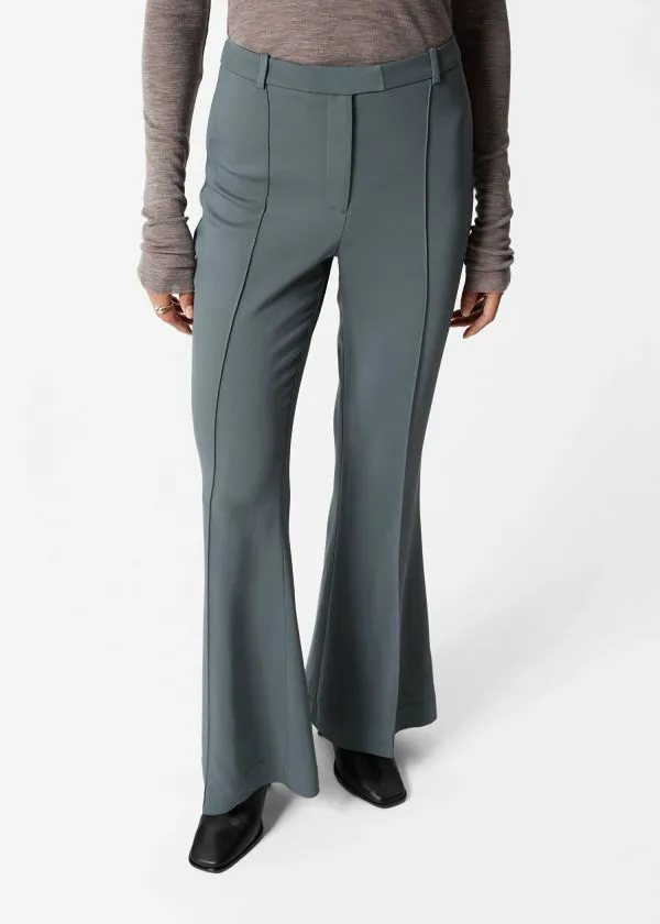 Women Trousers and Other Stories Flared Trousers Dark Grey