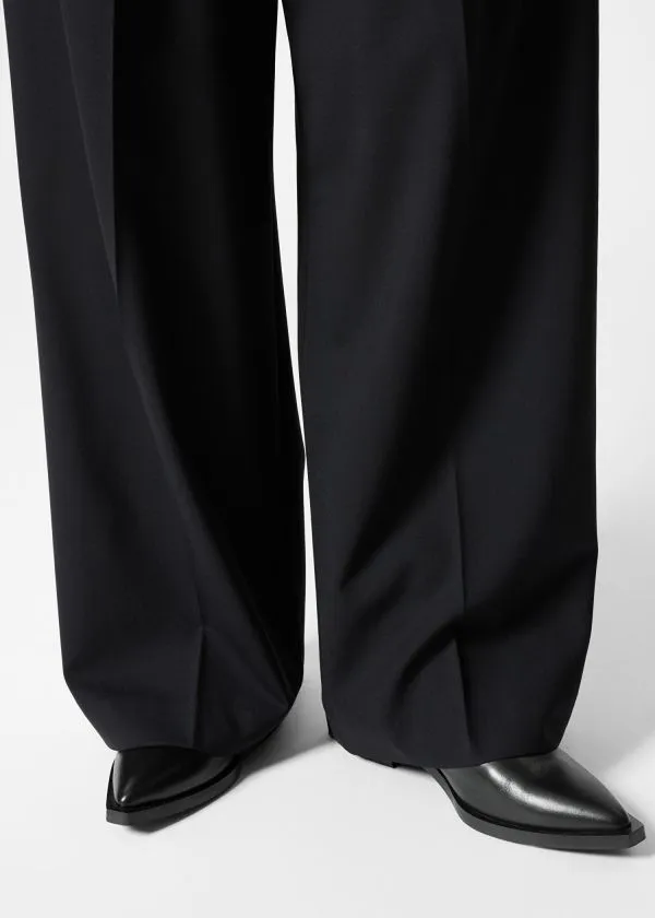 Women Trousers and Other Stories Tailored Wool Trousers Black