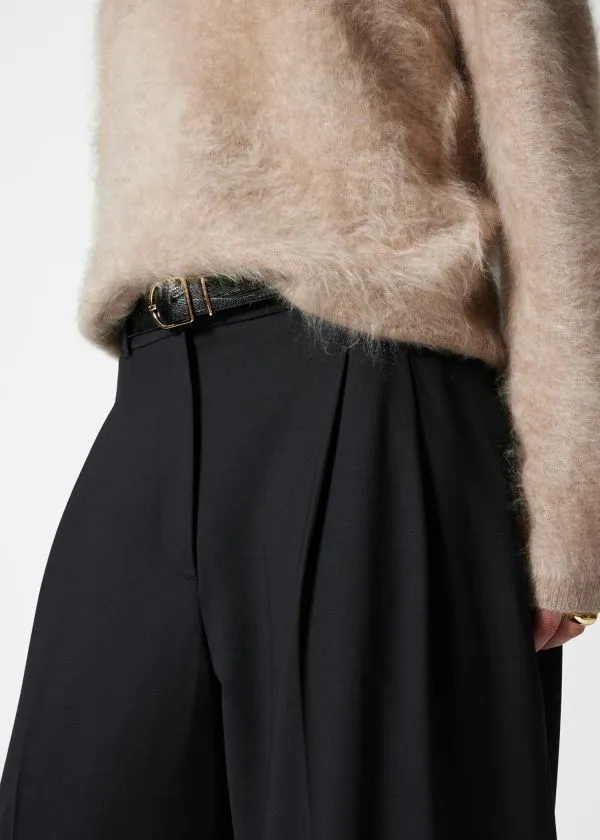 Women Trousers and Other Stories Tailored Wool Trousers Black