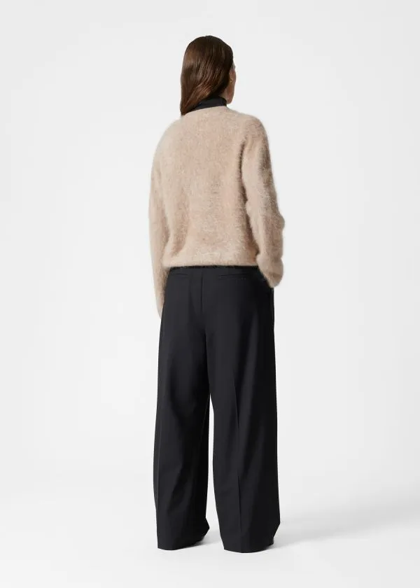 Women Trousers and Other Stories Tailored Wool Trousers Black