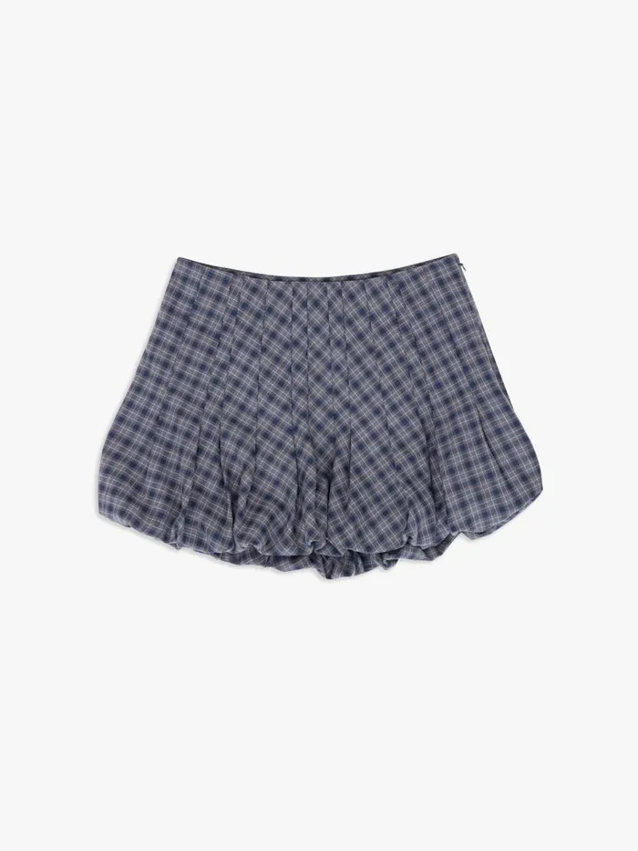 Women Tyler Bubble Skirt Blue Plaid Lisa Says Gah Skirts