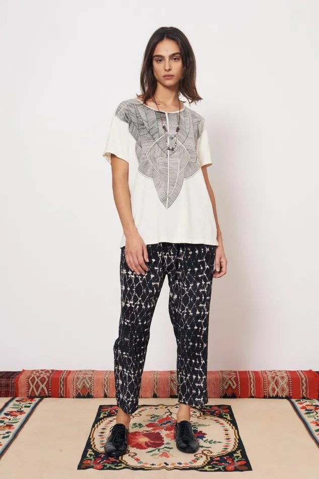 Women Vintage Fleece Dirty White Kibo Tee Raquel Allegra Tops
