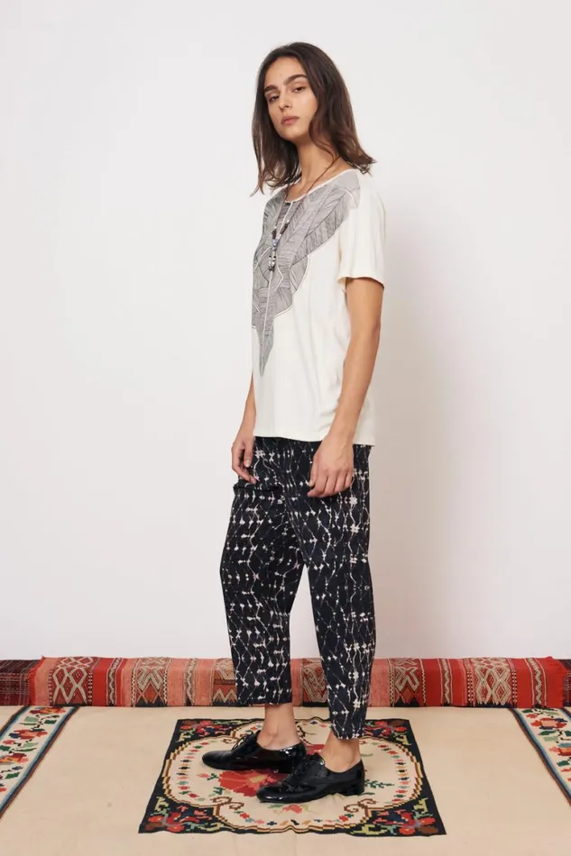 Women Vintage Fleece Dirty White Kibo Tee Raquel Allegra Tops