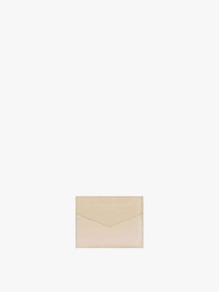 Women Wallets and Card Holders Givenchy Antigona Card Holder In Box Leather Natural Beige