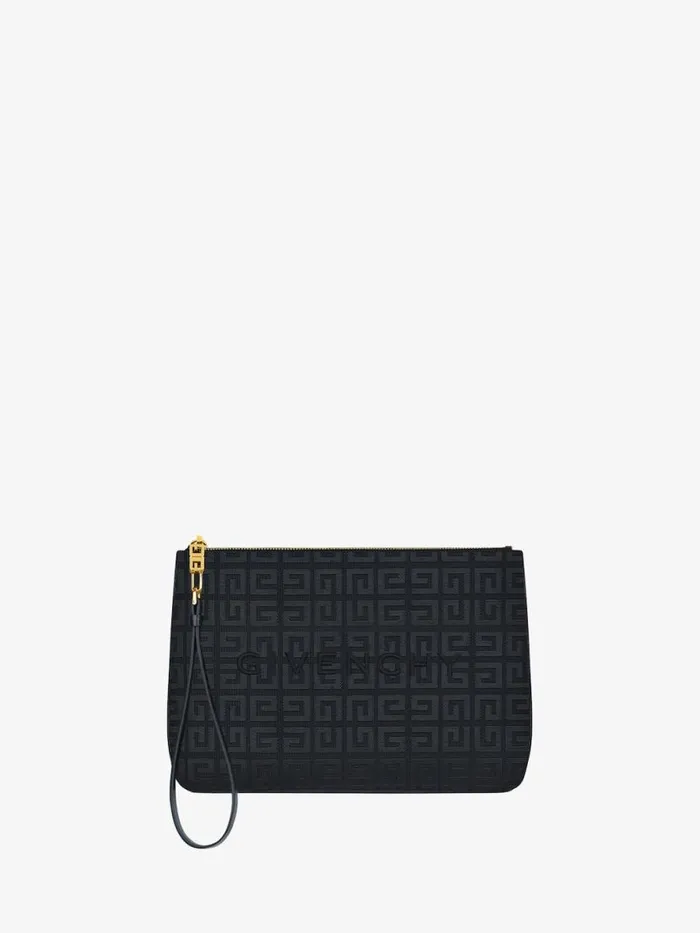 Women Wallets and Card Holders Givenchy GIVENCHY Travel Pouch In 4G Embroidery Black Women Wallets and Card Holders Givenchy GIVENCHY Travel Pouch In 4G Embroidery Black