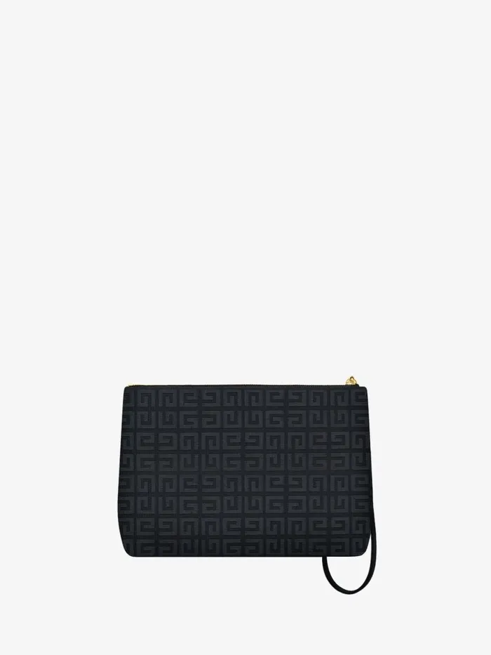 Women Wallets and Card Holders Givenchy GIVENCHY Travel Pouch In 4G Embroidery Black Women Wallets and Card Holders Givenchy GIVENCHY Travel Pouch In 4G Embroidery Black