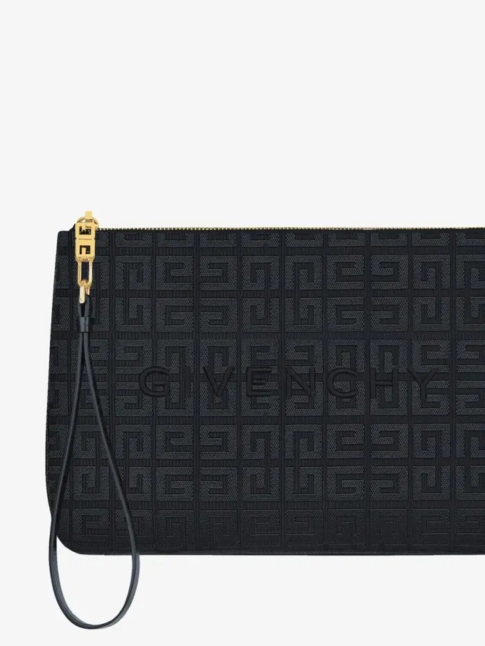 Women Wallets and Card Holders Givenchy GIVENCHY Travel Pouch In 4G Embroidery Black Women Wallets and Card Holders Givenchy GIVENCHY Travel Pouch In 4G Embroidery Black