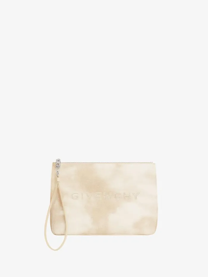Women Wallets and Card Holders Givenchy GIVENCHY Travel Pouch In Tie And Dye Canvas Dusty Golden Women Wallets and Card Holders Givenchy GIVENCHY Travel Pouch In Tie And Dye Canvas Dusty Golden