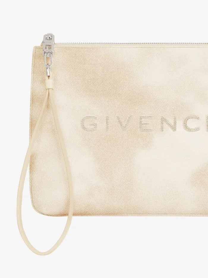 Women Wallets and Card Holders Givenchy GIVENCHY Travel Pouch In Tie And Dye Canvas Dusty Golden Women Wallets and Card Holders Givenchy GIVENCHY Travel Pouch In Tie And Dye Canvas Dusty Golden