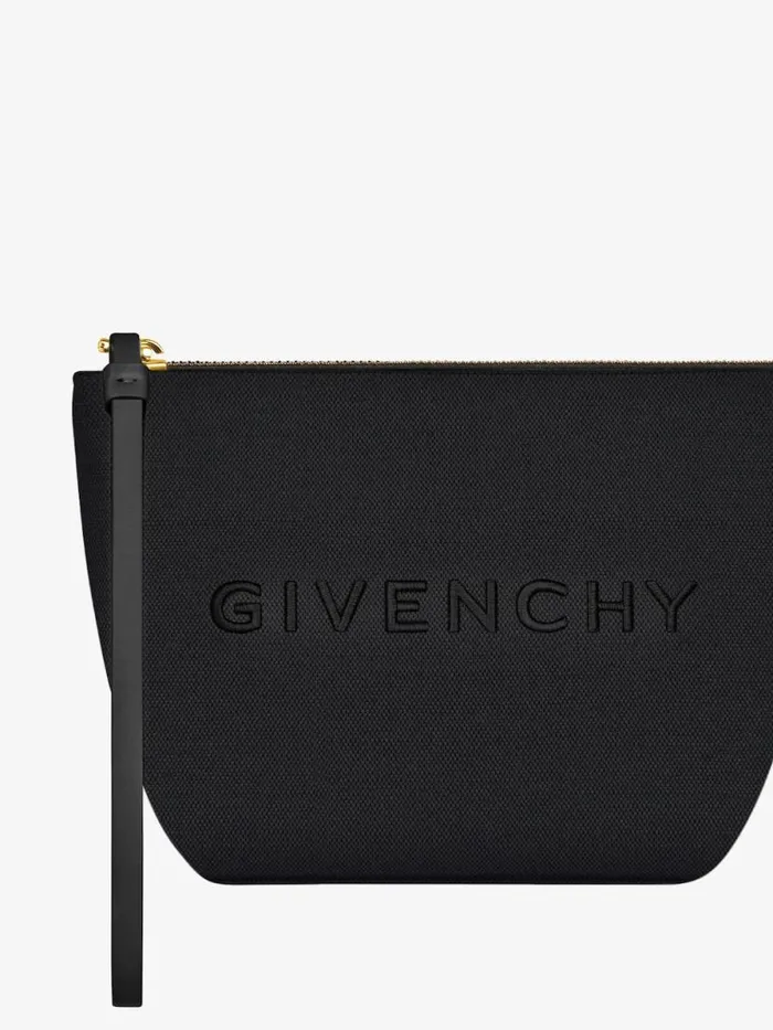 Women Wallets and Card Holders Givenchy Mini GIVENCHY Pouch In Canvas Black Women Wallets and Card Holders Givenchy Mini GIVENCHY Pouch In Canvas Black