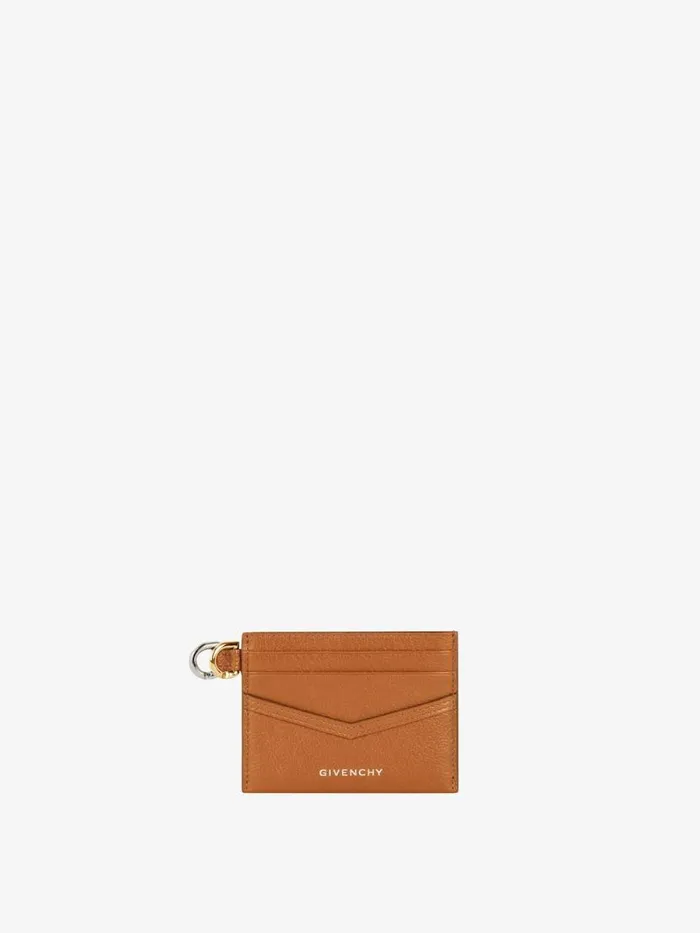 Women Wallets and Card Holders Givenchy Voyou Card Holder In Leather Soft Tan Women Wallets and Card Holders Givenchy Voyou Card Holder In Leather Soft Tan