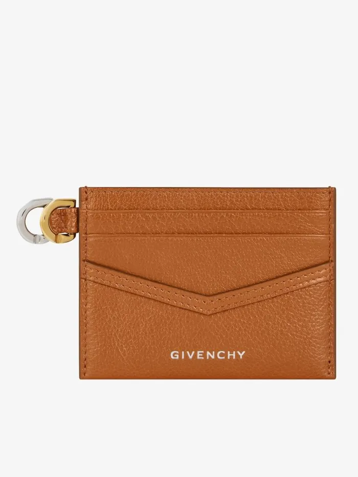 Women Wallets and Card Holders Givenchy Voyou Card Holder In Leather Soft Tan Women Wallets and Card Holders Givenchy Voyou Card Holder In Leather Soft Tan