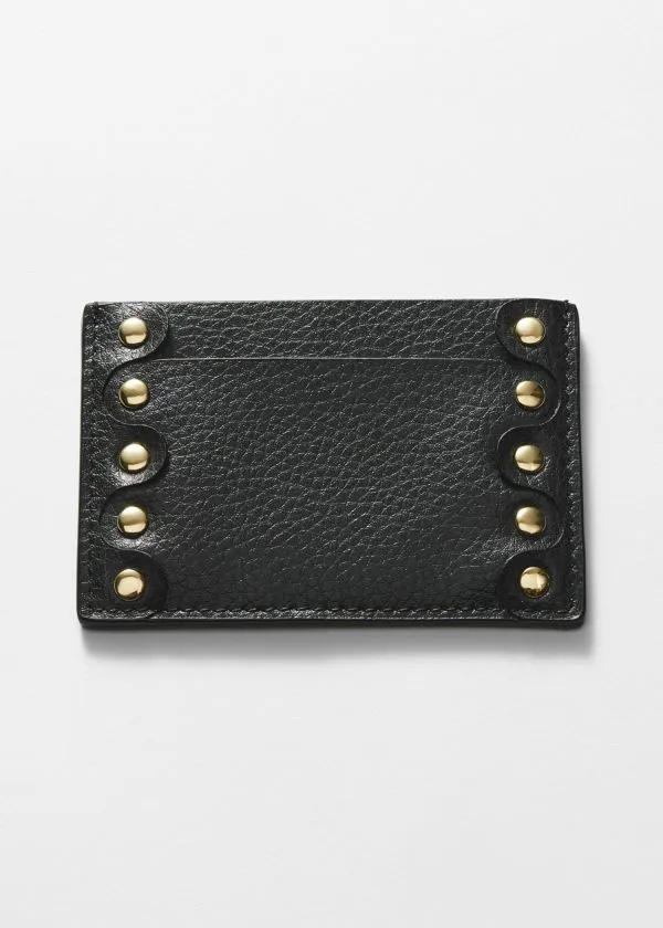 Women Wallets and Other Stories Studded Card Holder Black
