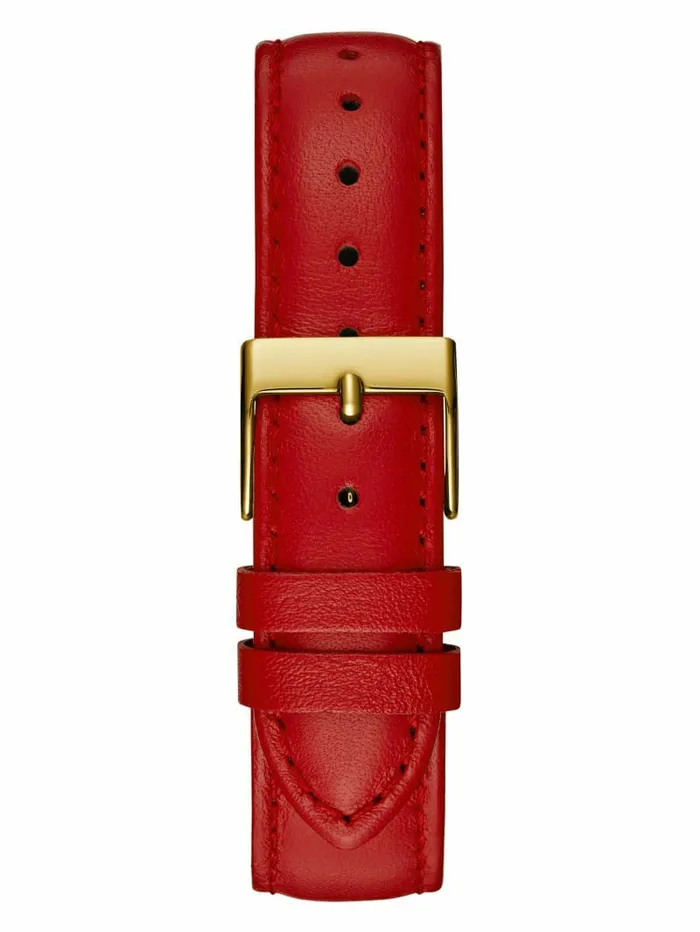 Women Watches GUESS TwoTone Leather Analog Watch Red Women Watches GUESS TwoTone Leather Analog Watch Red