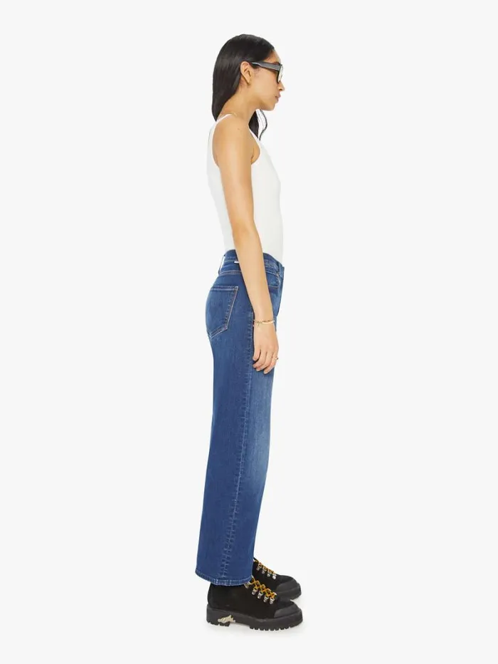 Women Wide Leg Mother Denim The Dodger Ankle Wash On Your Left