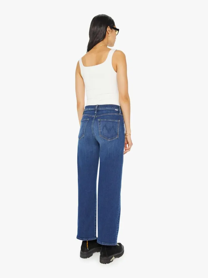 Women Wide Leg Mother Denim The Dodger Ankle Wash On Your Left