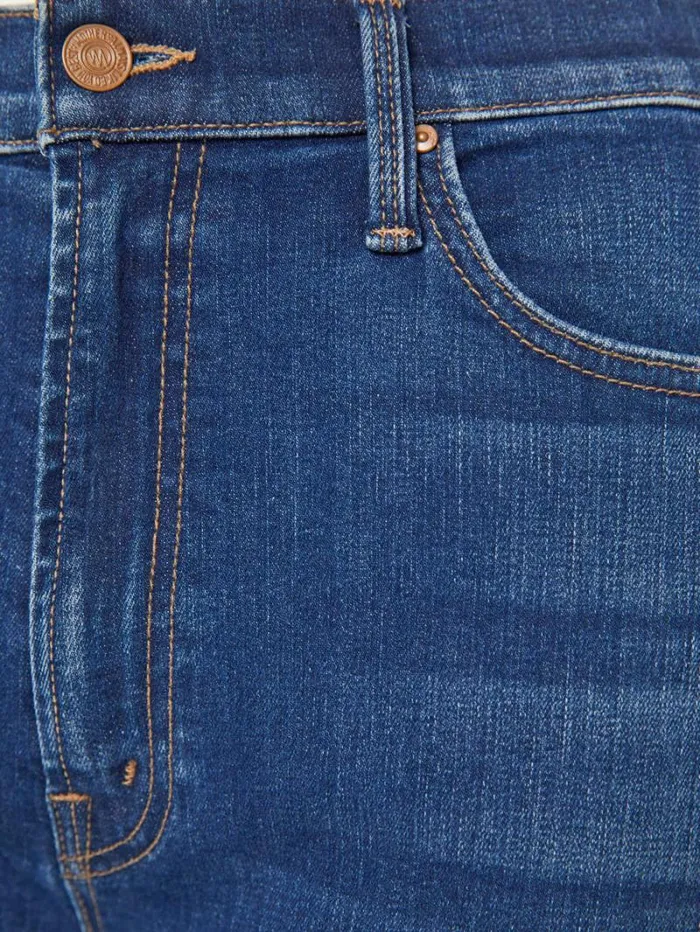 Women Wide Leg Mother Denim The Dodger Ankle Wash On Your Left