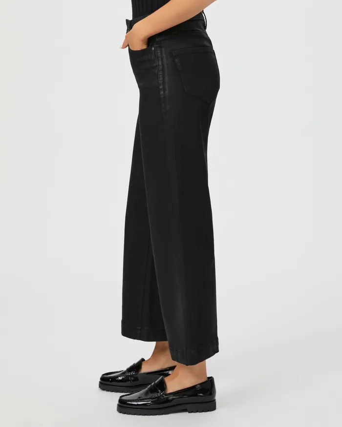 Women Wide Leg PAIGE Anessa Wide Leg Jean 8211 Black Fog Luxe Coating Women Wide Leg PAIGE Anessa Wide Leg Jean 8211 Black Fog Luxe Coating
