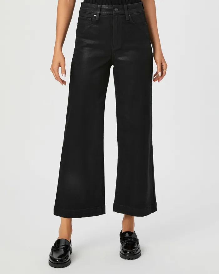 Women Wide Leg PAIGE Anessa Wide Leg Jean 8211 Black Fog Luxe Coating Women Wide Leg PAIGE Anessa Wide Leg Jean 8211 Black Fog Luxe Coating