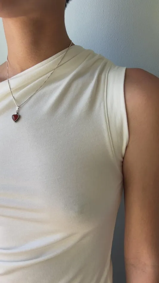 Women Zoe Top Ivory Lisa Says Gah Sleeveless Tops