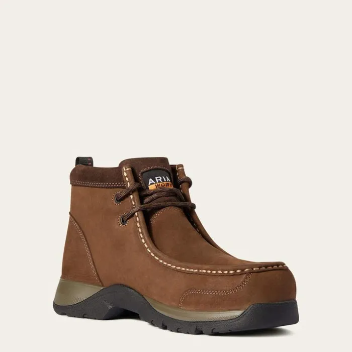 Work Boots and Shoes Women Ariat Edge LTE Moc Composite Toe Work Boot Dark Brown