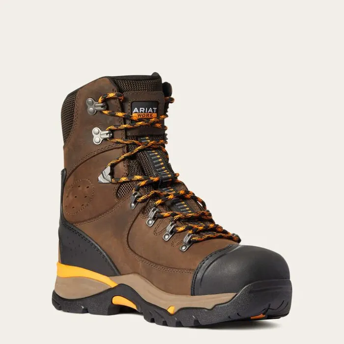 Work Boots Men Ariat Endeavor 8034 Waterproof Carbon Toe Work Boot Chocolate Brown Work Boots Men Ariat Endeavor 8034 Waterproof Carbon Toe Work Boot Chocolate Brown