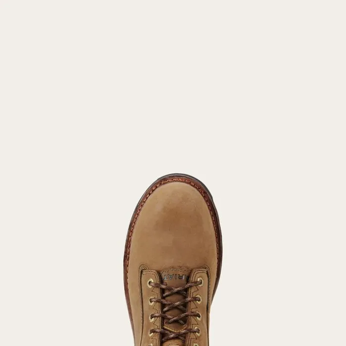 Work Boots Men Ariat Powerline 8034 400G Waterproof 400g Composite Toe Work Boot Oily Distressed Brown